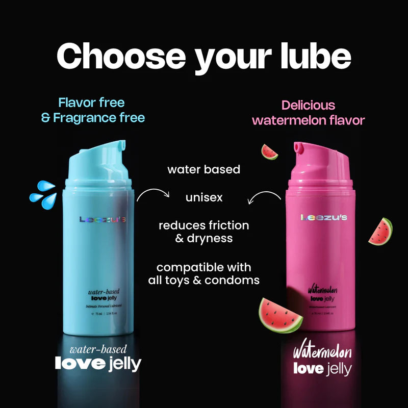 VibeMate Textured Silicone Sleeve Set with Watermelon Love Jelly